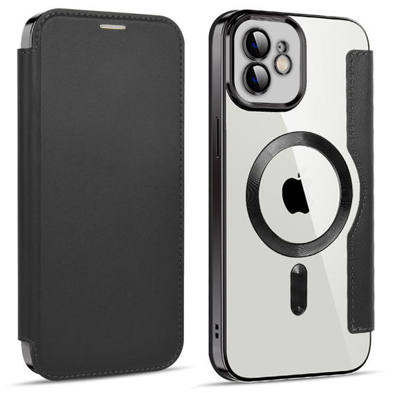 Klopové pouzdro pro iPhone 11, RFID Wallet MagSafe CamShield, černé