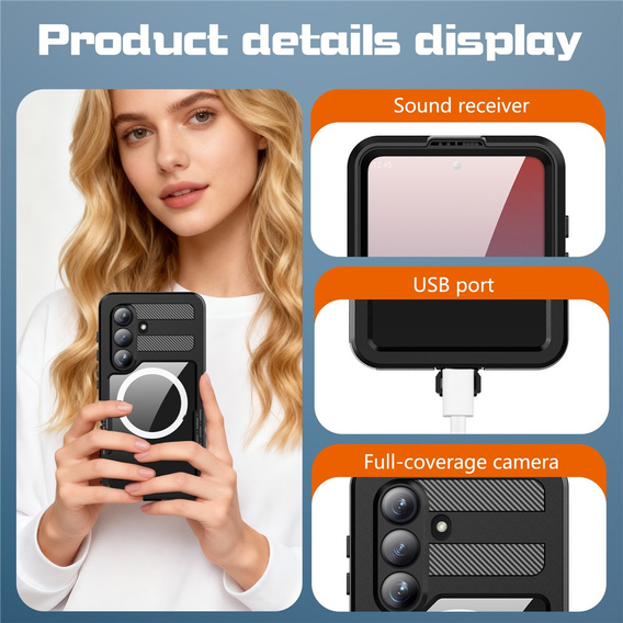 Vodotěsné pouzdro REDPEPPER pro Samsung Galaxy S26, černé