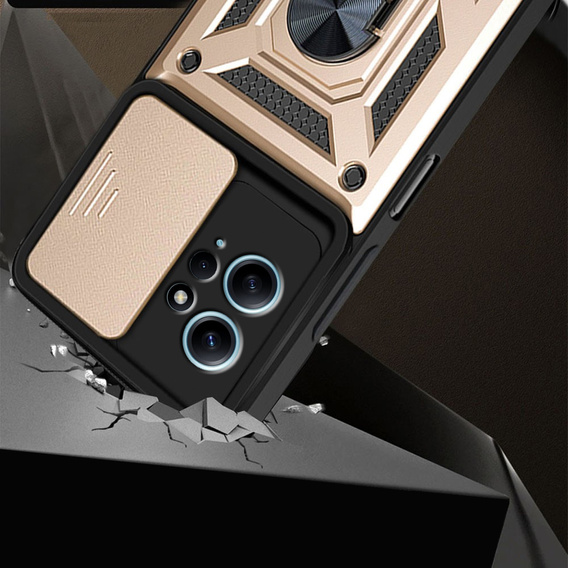 Pouzdro pro Xiaomi Redmi Note 12 4G, CamShield Slide, zlaté