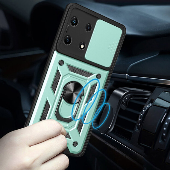 Pouzdro pro Infinix Zero 30 5G, CamShield Slide, zelený