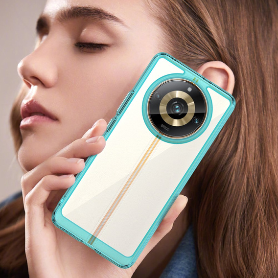 Pouzdro pro Realme 11 Pro 5G / 11 Pro+ 5G, Fusion Hybrid, transparentní / modré