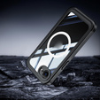 Pouzdro pro iPhone 16E, Shockproof, se sklem, pro MagSafe, černé