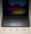 Pouzdro s klávesnicí pro iPad 11" 2025 A16 (11 gen.) / iPad 10.9" 2022 (10 gen.), Dexnor Magnetic Keyboard Touchpad, černé