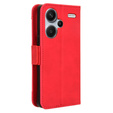 Klopové pouzdro pro Xiaomi Redmi Note 13 Pro+, Card Slot, červené