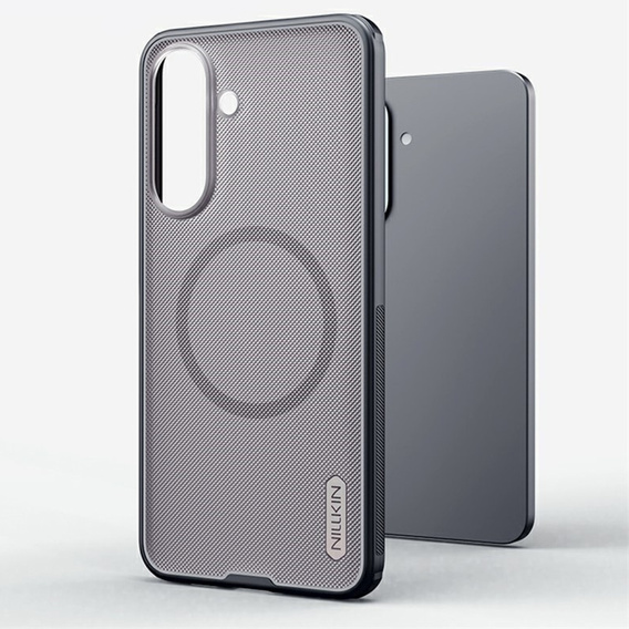 Pouzdro NILLKIN Frosted Shield Pro MagSafe pro Samsung Galaxy A57 5G, průhledné / černé