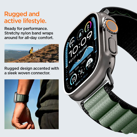 Řemínek Spigen WBF1 Band pro Apple Watch 8/9/10/11/SE/Ultra 1/2 (44/45/46/49 mm)