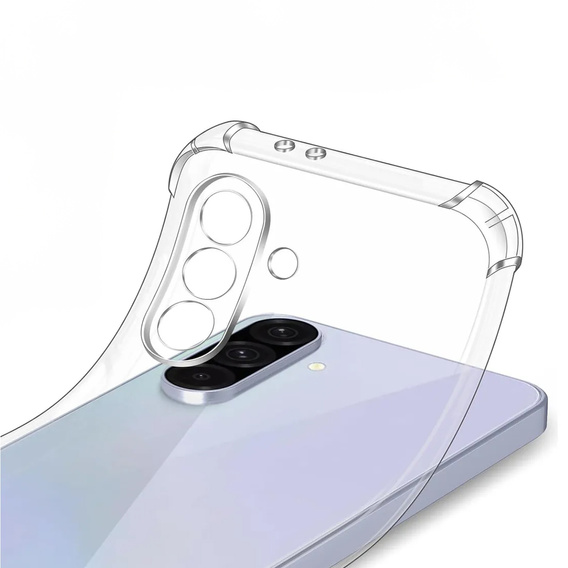 Pouzdro pro Samsung Galaxy A36, Erbord Dropproof, průhledné + sklo
