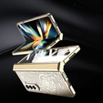 Pouzdro pro Samsung Galaxy Z Fold 5 5G, Mechanical Legend, zlaté