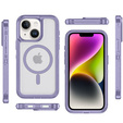 Pouzdro s rámečkem pro iPhone 13/14, pro MagSafe, transparentní / fialové