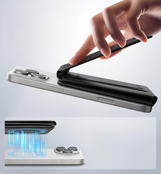 Magnetická peněženka s lokalizací, NFC a kolébkou pro iPhone 16 Pro