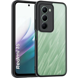 Pouzdro pro Xiaomi Redmi 15 5G / 4G, s ochranou fotoaparátu, průhledné s černými boky