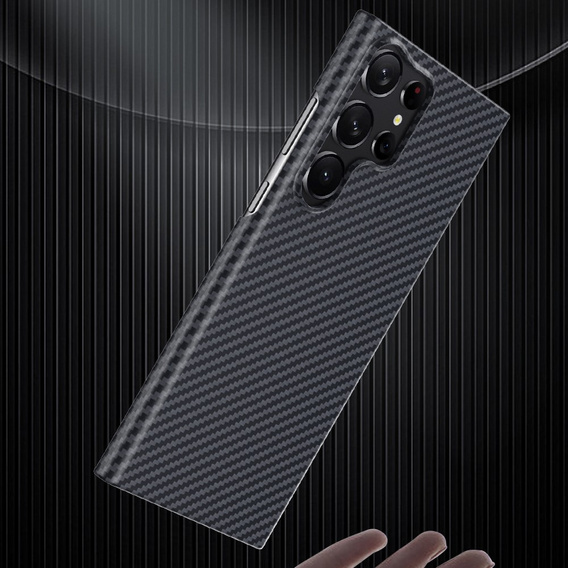 Pouzdro pro Samsung Galaxy S23 Ultra, Aramid Fiber Cover, černé