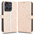Flipové pouzdro pro Motorola Moto G56 5G, Wallet Rhombus, zlaté