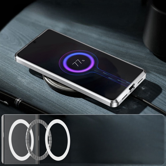 Ochranné pouzdro na fotoaparát pro Samsung Galaxy S20 FE, CamShield MagSafe, průhledná / stříbrná