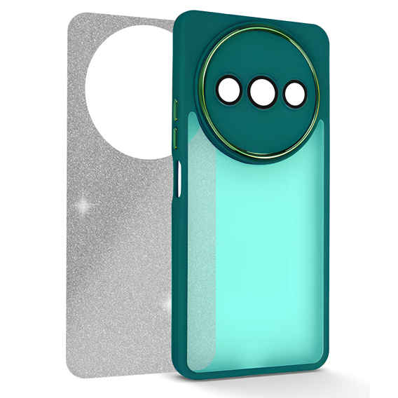Pouzdro pro Xiaomi Redmi A3, Glittery Powder, zelené