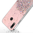 Pouzdro pro Huawei P Smart 2019, Glittery, růžové