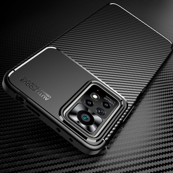 Pouzdro pro Xiaomi Redmi Note 11 Pro 4G / 5G, Carbon Gel, černé