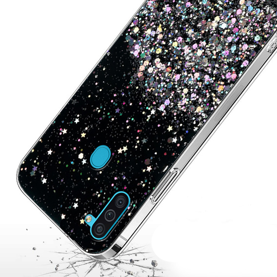 Pouzdro pro Samsung Galaxy A11 / M11, Glittery, černé