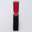 Nylonový řemínek pro Apple Watch 1/2/3/4/5/6/7/8/SE/ULTRA 42/44/45/49 mm, černý / červený