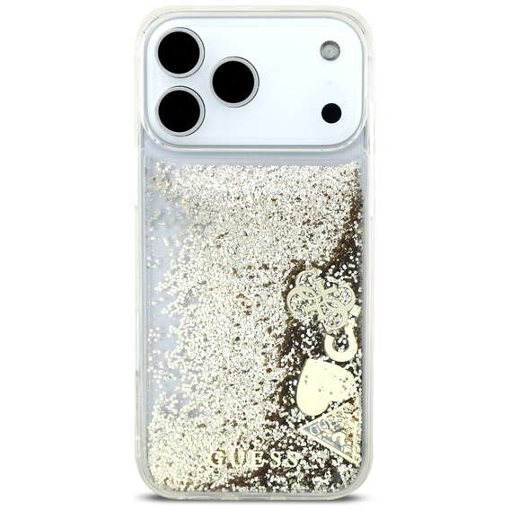Pouzdro GUESS Liq. Glitter 4 Charms pro iPhone 17 Pro