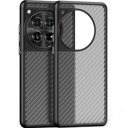 Pouzdro pro OnePlus 12 5G, Fusion Twill Stripe, transparentní / černé