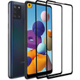 2x tvrzené sklo pro Samsung Galaxy A21/A21S, ERBORD 3D pro celý displej
