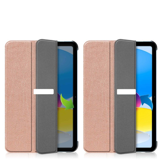 Pouzdro pro iPad 10.9 2022 10 Gen, Smartcase s prostorem pro stylus, růžové