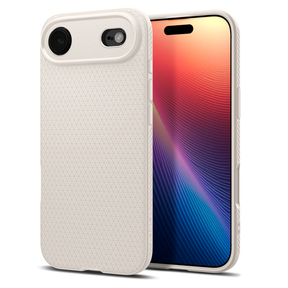 Pouzdro Spigen Liquid Air pro iPhone Air, přírodní titanová barva