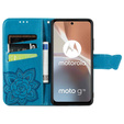 Klopové pouzdro pro Motorola Moto G32, Butterfly, modré