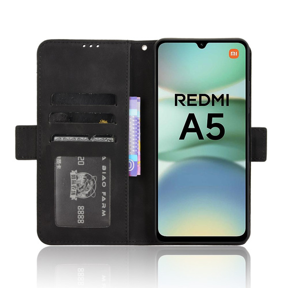 Klopové pouzdro pro Xiaomi Redmi A5, Card Slot, černé