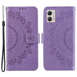 Klopové pouzdro pro Motorola Moto G53 5G, Mandala, fialové