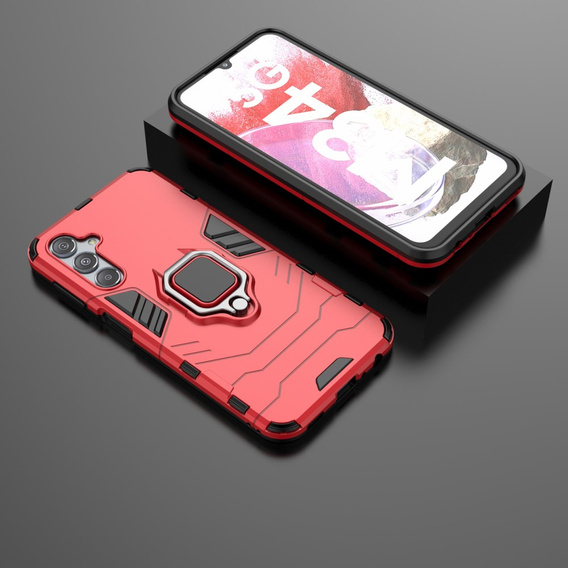 Pouzdro pro Samsung Galaxy M34, Kickstand Ring, červené