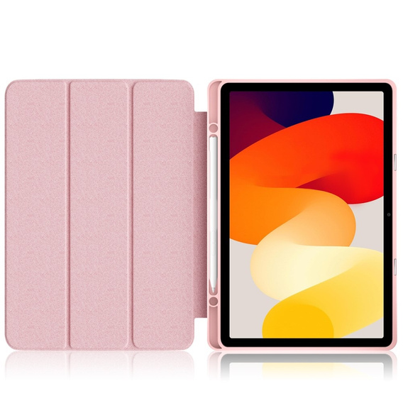 Pouzdro pro Xiaomi Redmi Pad SE 11", Smartcase Hybrid, se slotem na stylus, růžové