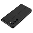 Klopové pouzdro pro Samsung Galaxy S23 Plus, GKK Leather, carbon černé