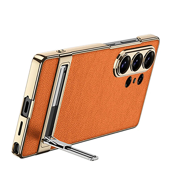 Pouzdro Electro Frame Leather s podstavcem pro Samsung Galaxy S26 Ultra