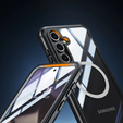 Pouzdro pro Samsung Galaxy S24 FE, Shockproof, se sklem, pro MagSafe, černé