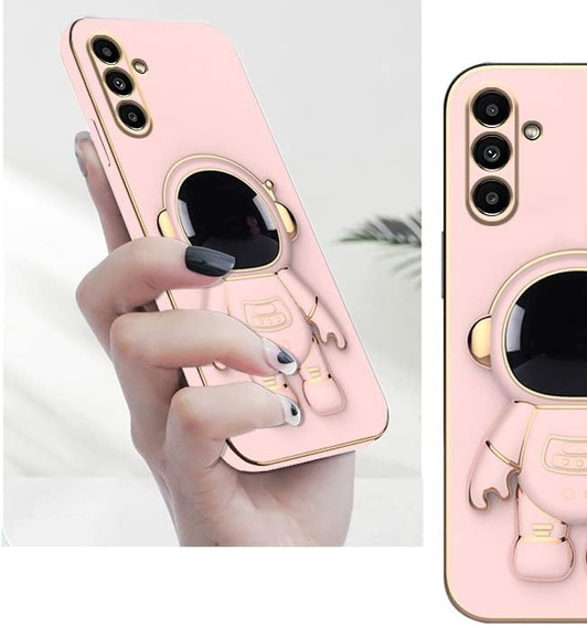 Pouzdro pro Samsung Galaxy A56 5G, Astronaut, růžové