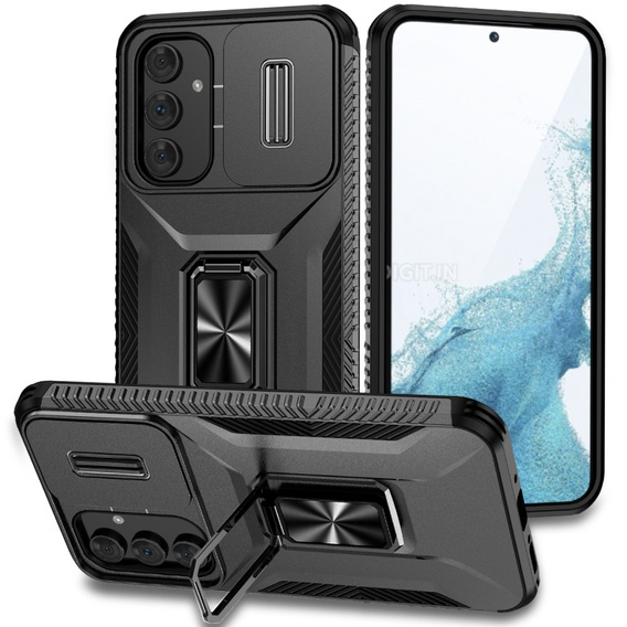 Pancéřové pouzdro pro Samsung Galaxy A54 5G, pancéřový kroužek Slide Ring, černé