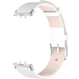 Kožený řemínek pro Samsung Galaxy Fit 3, bílý