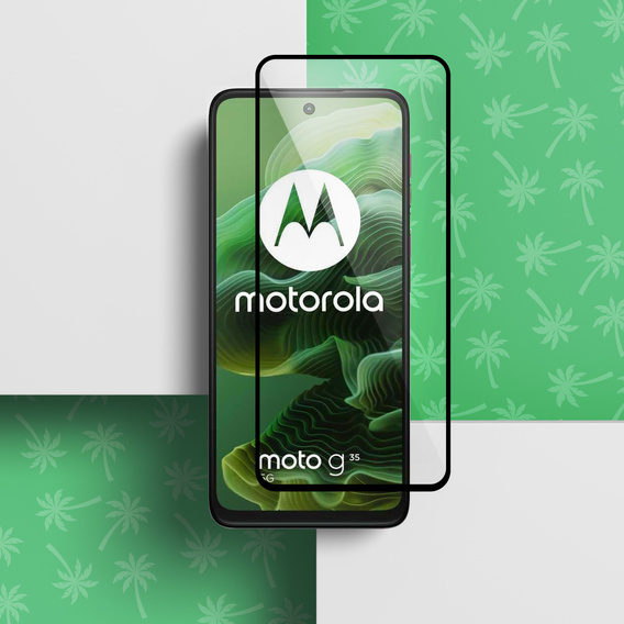 Tvrzené sklo 5D Full Glue Smart Palm pro Motorola Moto G35 5G