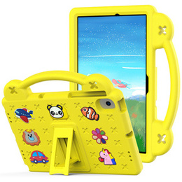 Dětské pouzdro pro Lenovo M10 X306 2 Gen / M10 Plus TB-X606 10.3 / Samsung Tab A 10.1 T510/515 / K10 X6C6, Cute Patterns, se stojánkem, žluté