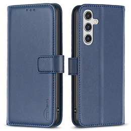 Klopové pouzdro pro Samsung Galaxy A55 5G,BINFEN Wallet, modré