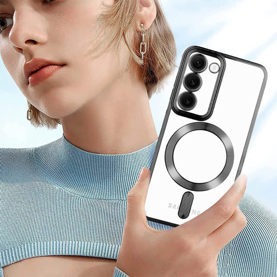 Pouzdro pro Samsung Galaxy S23 Plus, Electro MagSafe, černé + sklo na displej