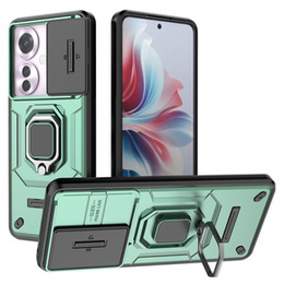 Pouzdro pro Oppo Reno 11F 5G, KickStand Camera Lens, zelené
