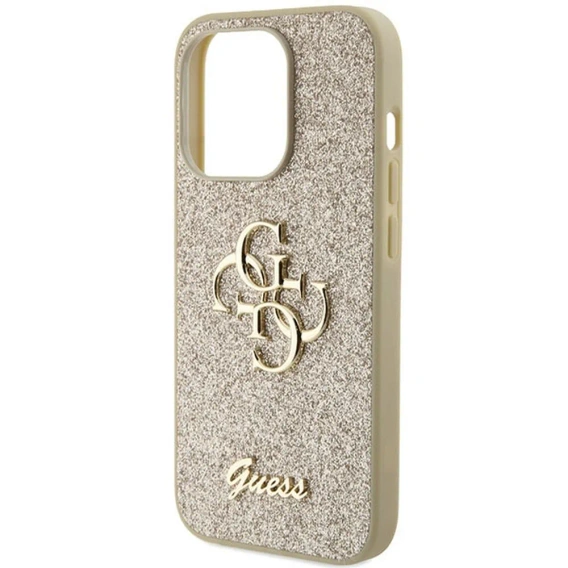 Pouzdro GUESS Fixed Glitter Big 4G Logo pro iPhone 15 Pro