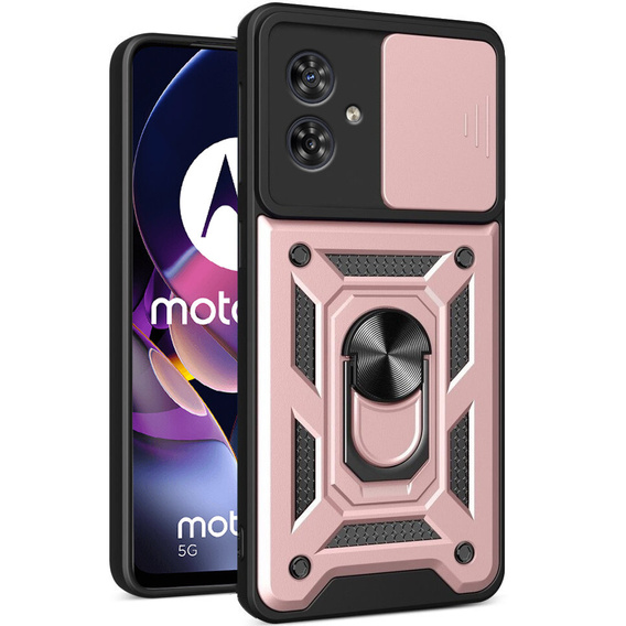 Pouzdro pro Motorola Moto G54 5G, CamShield Slide, růžové rose gold