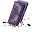 Klopové pouzdro pro Motorola Moto G24 / G24 Power / G04, Mandala, fialové