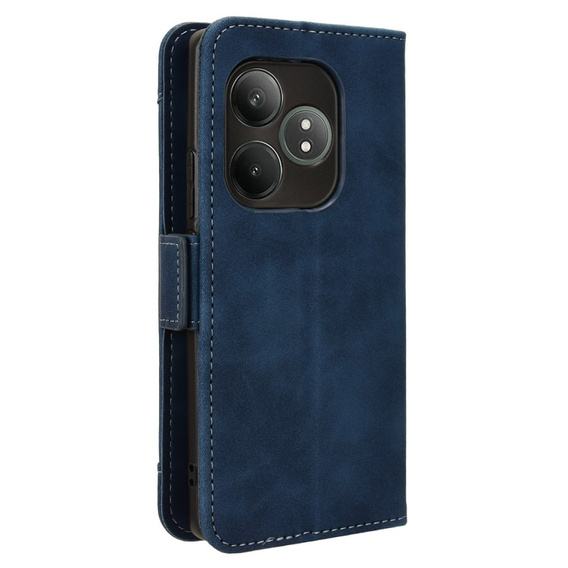 Klopové pouzdro pro Realme GT 6 / 6T, Card Slot, námořnicky modré