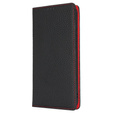 Klopové pouzdro pro Samsung Galaxy S24 FE, Litchi Skin Grain, černé