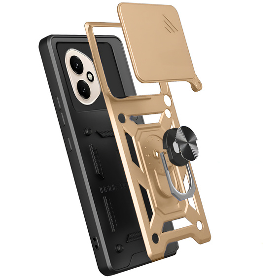 Pouzdro pro Honor 400 5G, CamShield Slide, zlaté